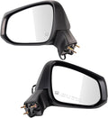 Driver & Passenger Side Power Heated Mirror Set Textured Black Compatible with 2022-2023 Toyota Corolla Cross TO1320429 TO1321429