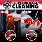Sticky Icky Car Cleaning Gel, Sweet Strawberry, Interior Car Cleaner, Reusable Automotive Crevice & Interior Dust Cleaner for Air Ventss, Cup Holders & Keyboards, 0.88 Ounce (Pack of 4)