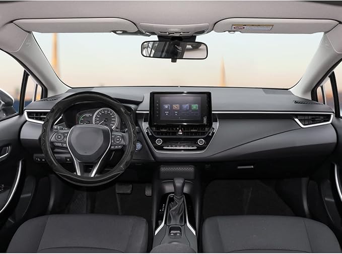 Steering Wheel Cover for Toyota Tacoma,4Runner,Tundra,Sequoia, Large Size - Black