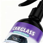 Windshield Anti Fog - 100ml Glass Defogger Spray with Sponge Towel, Window Glass Cleaner with Clear Vision Formula, Automotive Motorcycle Vehicle Truck Interior Protection, Goggles Mirror