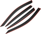 Tape-on Sun/Rain Guard Side Window Visor Deflectors Rain Guards for Infiniti Q50 2014-2020，Window deflectors