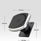 MagicMount Pro2 Magnetic Car Cell Phone Holder with AMPS Mounting Plate for /ProClip Vehicle Specific Mount Bases, Phone Stand Compatible with MagSafe, iPhone, Samsung