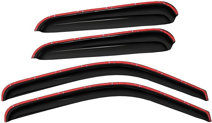 Window Visors Rain Guards Side Wind Deflectors for 1999-2006 Silverado & Sierra 1500/2500/3500/2500 HD Extended Cab, 07 Classic Body Vent Guard Shade Sun 94044 4-Pieces Set