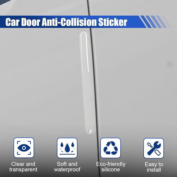 8PCS Transparent Car Door Handle Protector, Waterproof Car Door Cup Paint Guard Sticker, Self-Adhesive Auto Body Exterior Anti-Scratch Protection Trim for Cars, SUVs, Trucks (DoorCup)