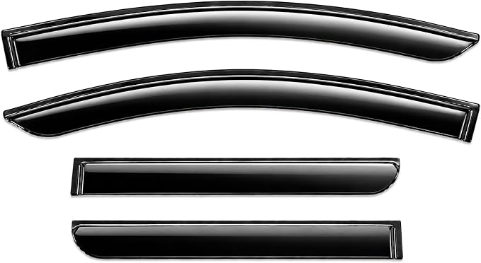 2026 2027 Tape-On Rain Guards for Nissan Sentra Side Window Visor Deflectors Extra Thick Vent Shades S SV SR SL