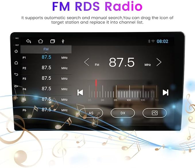 Android Stereo for Toyota Scion tC 2011-2016 Head Unit Wireless Car-Play | 9 Inch Car GPS Radio Android Auto Upgrade Touch Screen Blue-tooth RDS SWC Backup Camera 2GB RAM 32GB ROM