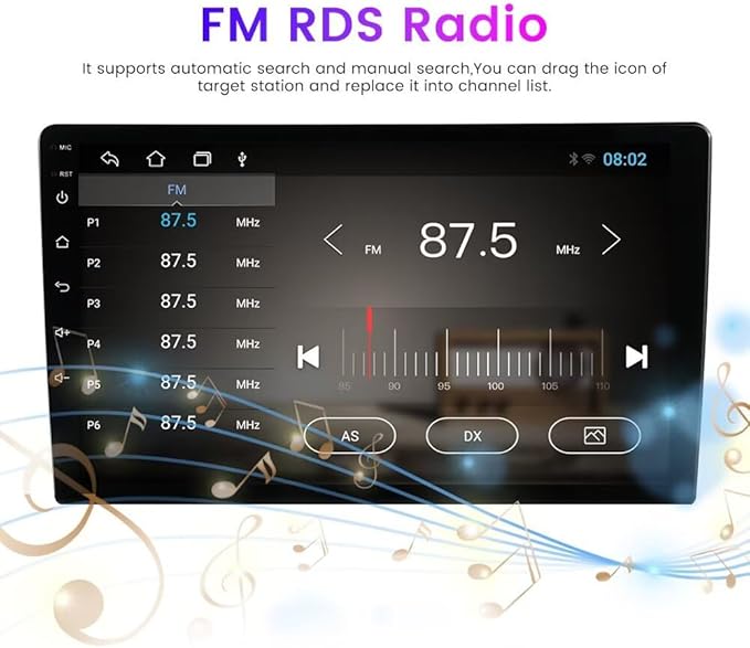 Car Radio for Nissan Frontier SV 2013-2020 2G+64G, 9 Inch IPS Touch Screen Stereo Head Unit Wireless Car-Play Android Auto Blue-Tooth GPS Navi Upgrade Dash Kit WiFi FM RDS
