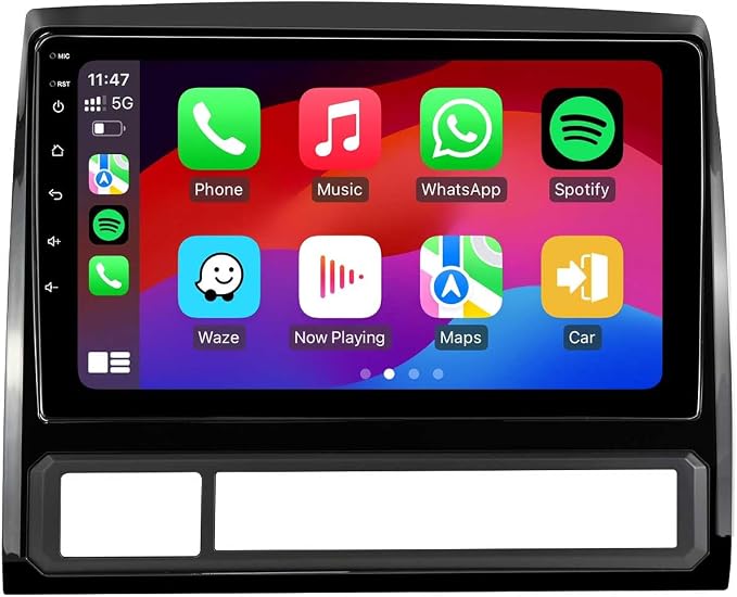 Car Stereo Radio for Toyota Tacoma 2005-2015 with Wireless Carplay&Android Auto/9 inch Touch Screen/Android12/FM RDS/GPS Navigation/HD Backup Camera (2GB+32GB+HD Backup Camera)