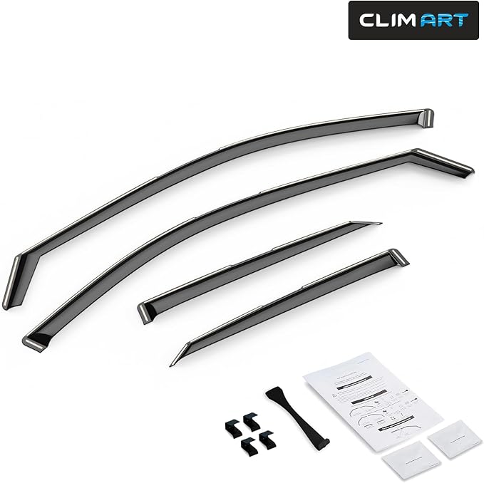 in-Channel Incredibly Durable Rain Guards for Toyota Camry 2015-2017, Original Window Deflectors, Vent Window Visors, Vent Deflector, 4 pcs. - 615306