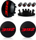 4pcs Wheel Center Cap 63mm/2.5 inches Slash Covers Hub Cap Compatible with Dodge Charger Challenger Durango Hornet Dart R/T SRT Magnum Nitro Journey Caliber Avenger and Ram (392)