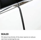 Universal Car Door Guards 66Ft(20M), Rubber U Shape Edge Trim Protection Strip, Black No-Glue Design Fits Most Vehicles