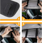 Car Sun Visor Organizer, Vehicle Visor Storage Pouch, Auto CD and Glasses Holder, Interior Car Accessories for Credit Card and Registration Document, Fits Most Cars, SUVs, Jeeps, Trucks