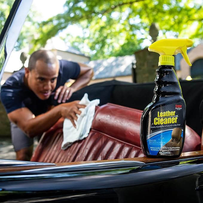 99056 Interior Detailing 8-Piece Kit Includes Carpet and Upholstery Cleaner, Leather Cleaner, Trim Shine, Trim Clean, Premium Glass Cleaner, Power Clean, and Two Microfibers