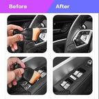 Car Interior Detailing Brush,Soft Bristle Cleaning Brush Car Detailing Brush Dusting Brush,Car Interior Cleaning Tool,Auto Detail Brush Car Dash Duster Brush (Black with Cap)