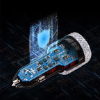USB C Car Charger Adapter 54W Bling Diamond PD & QC 2-Port Type C Compact Car Charger Compatible for iPhone, iPad, Samsung Galaxy, LG, Google Pixel, Moto, USB-C Port
