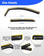 in-Channel Rain Guards Fit for Truck Chevy Colorado/GMC Canyon 2015-2022 Crew Cab Window Rain Guards Visors Vent Visors Window Deflector Vent Shades Car Accessories -4 pcs