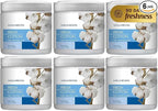 15oz Gel Odor Eliminator - Absorb & Remove Tough Odors in Pet Areas, Bathrooms, Basements, Garage, Cars, RVs & Boats - Eliminate Odors Quickly (6-Pack, Fresh Cotton)