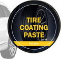 Tire Shine Paste - Black High Gloss Dressing, Tyre Coating Gel, Automotive Waxing Tool, Durable Vehicle Finish | Ideal for Car Motorcycle Truck Wheel Rim Cleaning Renovation Maintenance Refurbishing