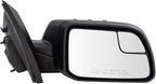 Passenger Side Mirror Assembly Power Foldaway Textured Compatible with 2012-2014 Ford Edge 2011 Edge From 02-08-2011 Production Date