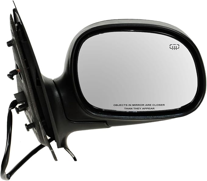 Passenger Side View Mirror Manual Folding Electric Adjustment Heated No Memory Black Compatible with 1997-2002 Ford Expedition