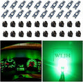 74 Led Bulb Dash Lights Super Bright T5 2721 37 86 286 Wedge PC74 Twist Socket Automotive Instrument Panel Gauge Light Kits Cluster Shift Indicator Interior Bulbs Green Pack of 20