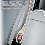 2PCS Car Seat Gap Filler, Seat Side Seam Crevice Blocker Organizer to Prevent Things from Dropping, Drop-Proof Auto Console Gap Guard Stopper Plug, Universal for Vehicles (Beige)