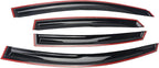 Tape-On Window Visors Deflectors Rain Guards 4 Piece Set ‎Compatible with 2008-2012 Honda Accord 4Door Sedan
