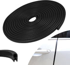 13.1Ft (4M) Car Door Edge Guards, Rubber U Shape Automotive Door Entry Guard Protector Strip, No Glue Required, Universal Vehicle Doors Edge Trim, Exterior Car Accessories (Black, 13.1FT)