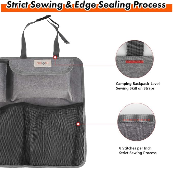 Car Trunk Organizer, LARGE CAPACITY Car Storage Bag with 8 Pockets, 7X Upgraded Trunk Storage Organizer for Car, SUV, Truck, MPV