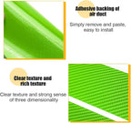4PCS Car Door Sill Protector, 3D Carbon Fiber Vehicle Entry Edge Guard Trim, Anti-Scratch Automotive Threshold Sill Cover Strips Accessories, Universal for SUV, Sedan, Truck (Green)