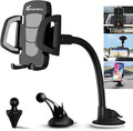 Car Phone Holder Mount, 3-in-1 Universal Cell Phone Holder Car Air Vent Holder Dashboard Mount Windshield Mount Fit for iPhone 17 16 15 14 13 Pro Max, Samsung S24 S23 LG Sony and More