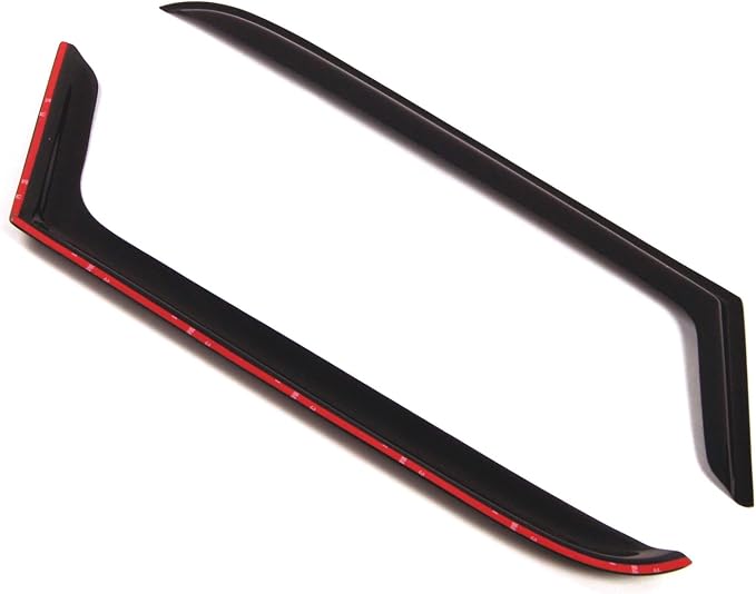Outside Mount Window Vent Visors Rain Guards Compatible with Jeep Wrangler 1997-2006 | Side Window Wind Deflectors Rain Shields | Smoke Tinted, 2 Pcs Set, DGWV-276