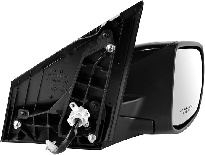 Passenger Side Power Heated Mirror Smooth Black Paint to Match Compatible with 2012-2014 Honda CR-V HO1321269