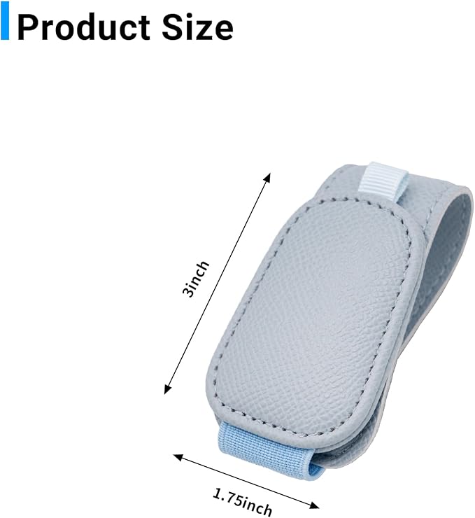 2 Packs Magnetic Sunglass Holder for Car Visor (Blue) | Magnetic Interior Car Accessories