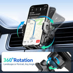 2026 New Car Vent Phone Holder [Thick Cases Friendly] Rotatable Universal Phone Mount for Your Car with Wide Clamp, Car Phone Holder Mount for iPhone 17 Pro Max 15 14 13 Samsung S25