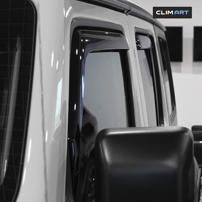 in-Channel Incredibly Durable Rain Guards for Jeep Wrangler JL 2018-2026/Gladiator 2020-2026, Original Window Deflectors, Vent Window Visors, Vent Deflector, 4 pcs. - 618405