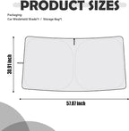 Car Windshield Sun Shade Compatible with Toyota 2025-2026 Camry,Oxford Cloth Windshield Cover Sun Shade with Storage Bag,Foldable Sunshade for Car Windshields Keeps Interior Cool