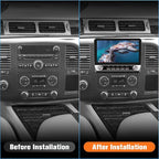 4Core 64GB ROM Car Radio Stereo for Chevy Chevrolet Silverado 2007-2013 Tahoe Equinox GMC Sierra Yukon with Android 13 CarPlay Android Auto Bluetooth FM/AM Backup Camera