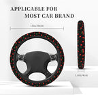 Delicious Cherry Elastic Steering Wheel Cover Non-Slip Breathable Steering Wheel Protector Fit Auto, Suvs, Truck
