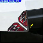 Craedli 2PCS Sport Style Car Door Edge Protector, Anti-Collision Automotive Door Corner Guards, Universal Self-Adhesive Vehicle Exterior Decoration Accessories for Car, Truck, SUV (Red)