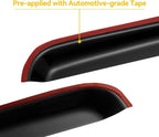 Window Rain Guards Visors for 1999-2016 Ford F250 F350 F450 F550 Super Duty SuperCrew Cab, Window Vent Wind Shades Deflectors, 4-Fullsize-Door