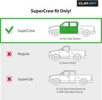 in-Channel Incredibly Durable Rain Guards Compatible with F150 2021-2026 SuperCrew, Original Window Deflectors, Vent Window Visors, Vent Deflector, 4 pcs. - 621237