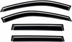 2014-2020 Tape-On Rain Guards for Nissan Rogue Side Window Visor Deflectors Extra Thick Vent Shades 2015 2016 2017 2018 2019