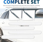8PCS Transparent Car Door Edge Guards Kit,Anti-Collision & Anti-Scratch Car Door Edge Protector,Self-Adhesive Cars Doors Corner Protector Automotive Exterior Accessories