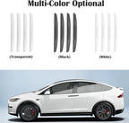 4Pcs Universal Car Door Edge Guards，Silicone Car Bumper Body Protector Trim Guard Auto Rearview Mirror Anti Collision Protector(Transparent)