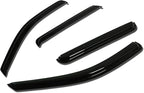 Window Visors Compatible with 05-10 Jeep Grand Cherokee, 4Pcs Front & Rear Tape-On Window Vent Visor Deflectors Rain Guard, Glossy Dark Smoke