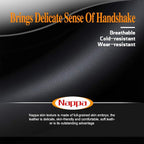 Latest Nappa Leather car Steering Wheel Cover, Stylish Non-Slip Leather car Interior 15 inches Universal（Black）