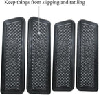4pcs Door Organizer Storage Tray Compatible with VW Atlas 2018-2023 Atlas Cross Sport; ABS Grab Handle Tray Insert Glove Pallet