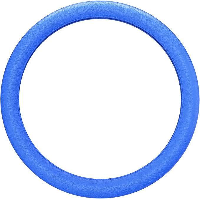 Car Steering Wheel Cover, Non-Slip Silicone Material, Multiple Color Choices, Universal Auto Parts Steering Wheel Cover, Suitable for Most Cars (Blue)