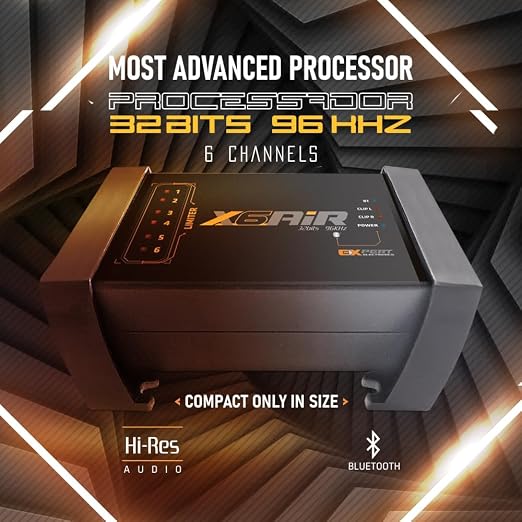 X AIR Series Digital Signal Processor, 32bit/96khz, Bluetooth and APP Control, 19 Band EQ, 2 Input (X6 AIR)